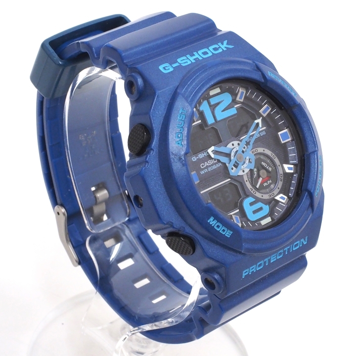 A24-117　CASIO カシオ　GA-310-2A　G-SHOCK Gショック　アナデジ アナログ デジタル クォーツ　メンズ腕時計　ネイビー ブルー系　稼働品_画像2