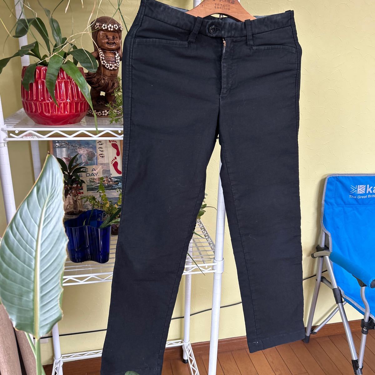  made in Japan HRM lunch stretch pants black W77