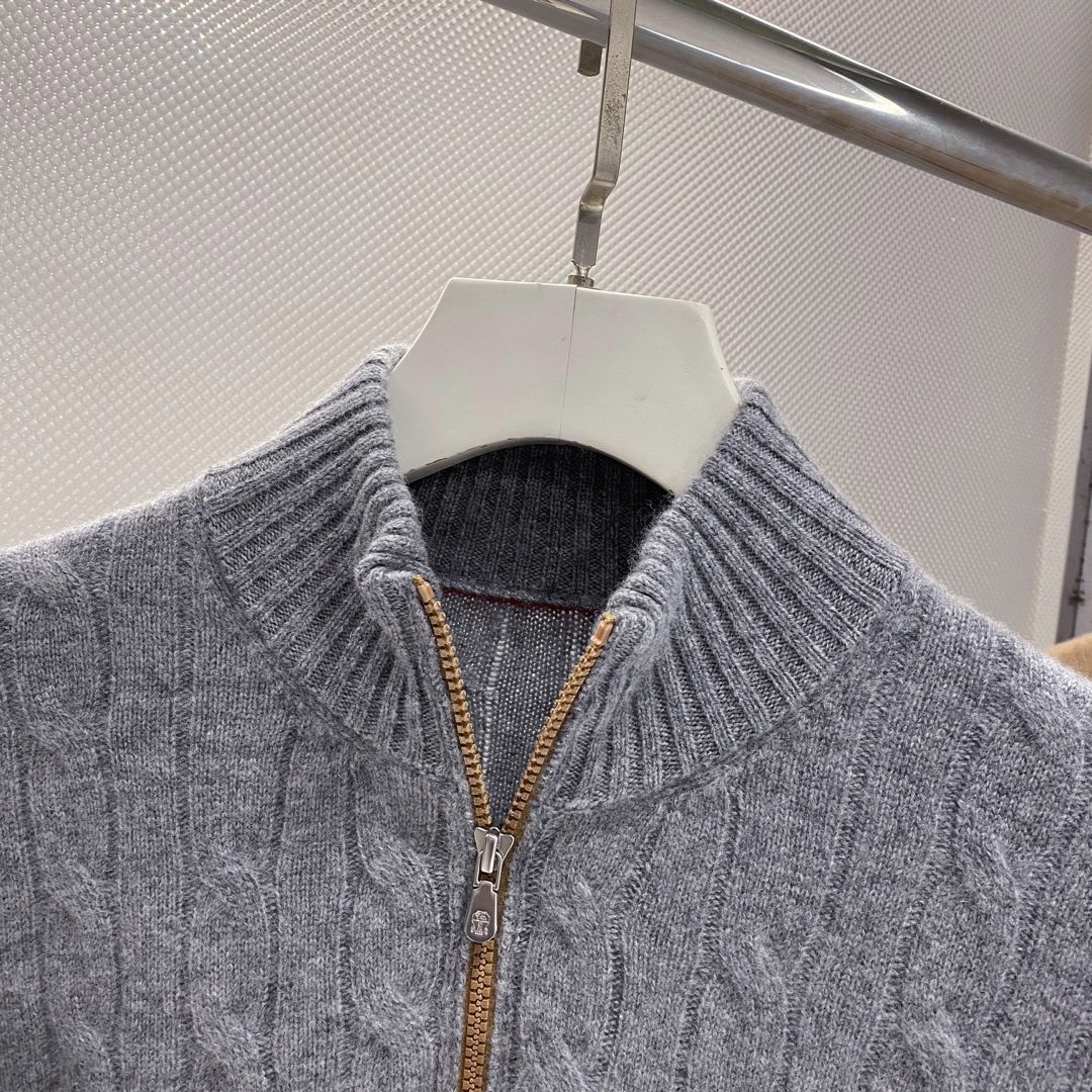 ブルネロクチネリ　BRUNELLO CUCINELLI メンズ　ニット　セーター　厚め　カシミア　秋冬新品　M-XXL　サイズ選択可能　2444_画像3