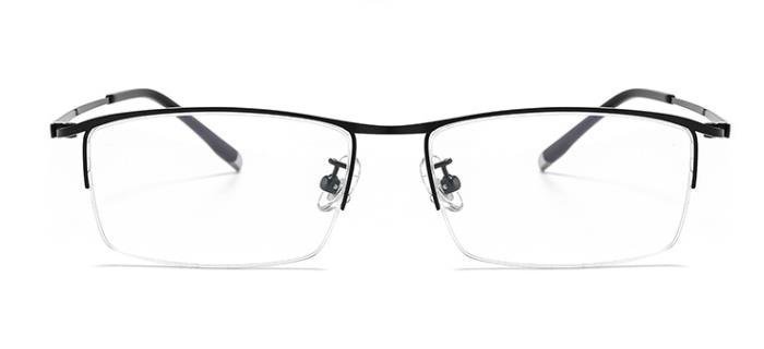 送料無料　メガネフレーム　ハーフリム タテメガネ　眼鏡　レンズ交換可能　チタン　チタニウム　新品　 　男女兼用　 sc0104_画像1