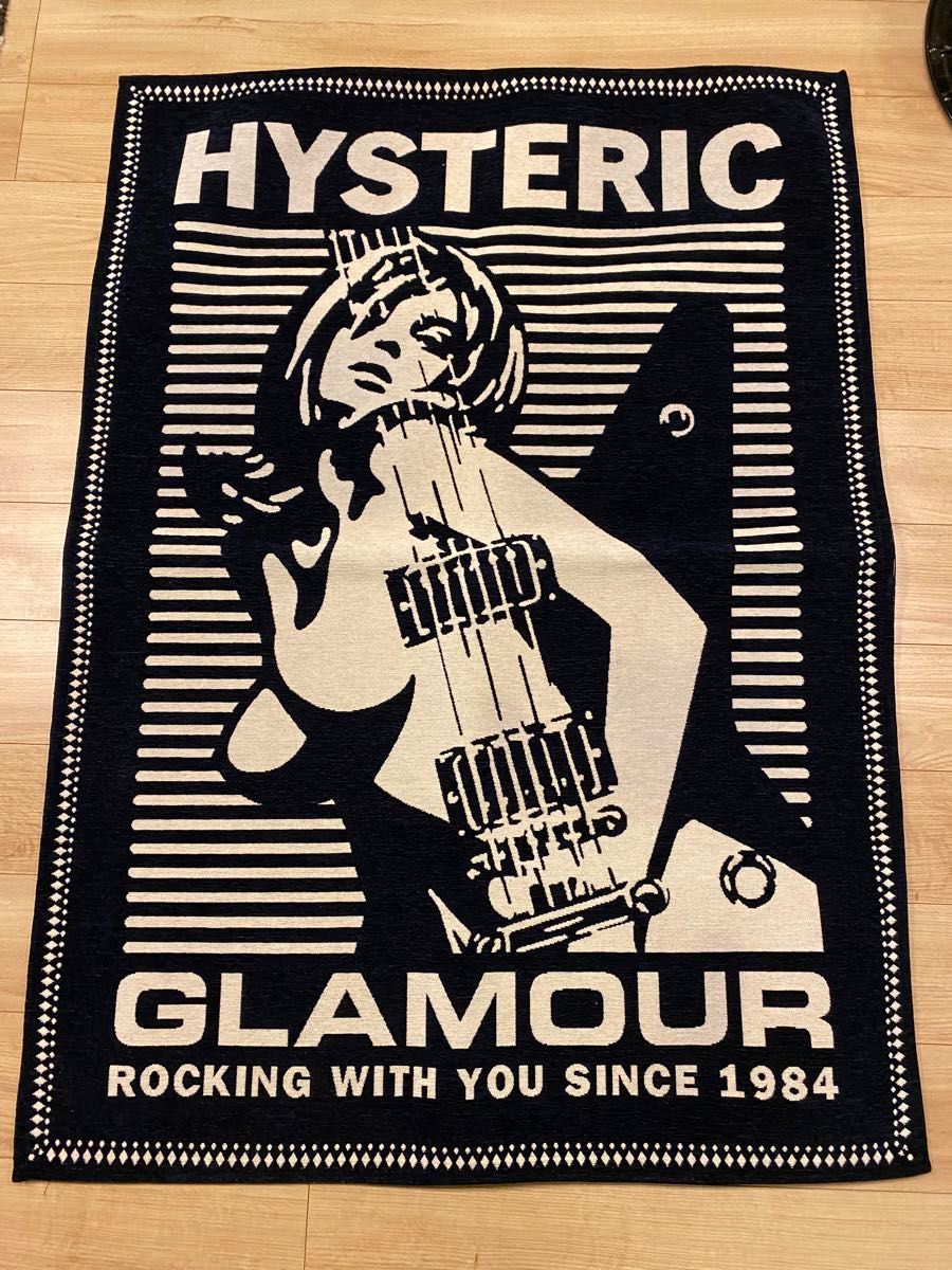 ヒステリックグラマー ギターガール ラグマットH140×W100cm ヒステリックグラマー ギターガール ラグマットH140×W100cm