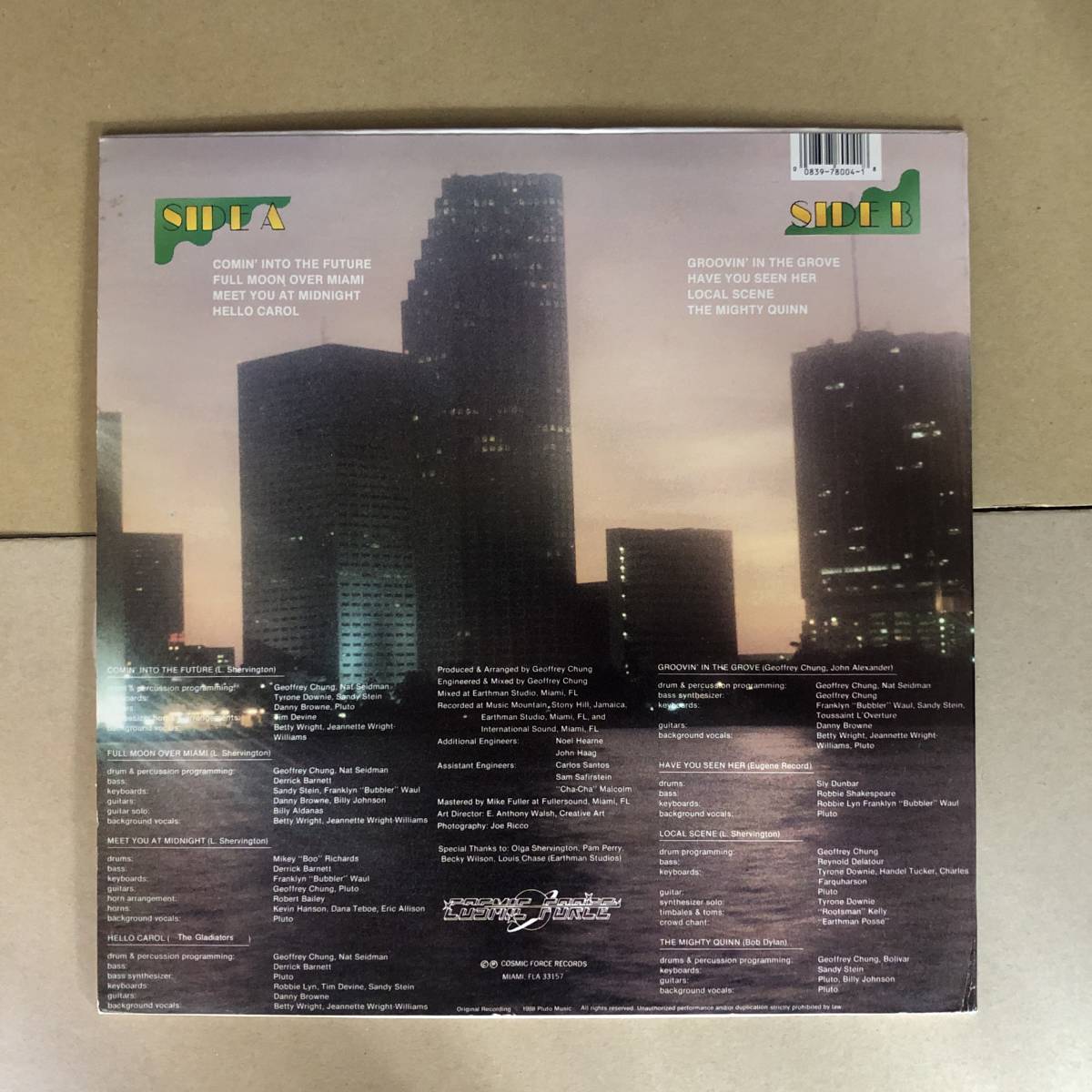 ■ Pluto Rhythm Of The City 【LP】CFR 8004 アメリカ盤_画像2