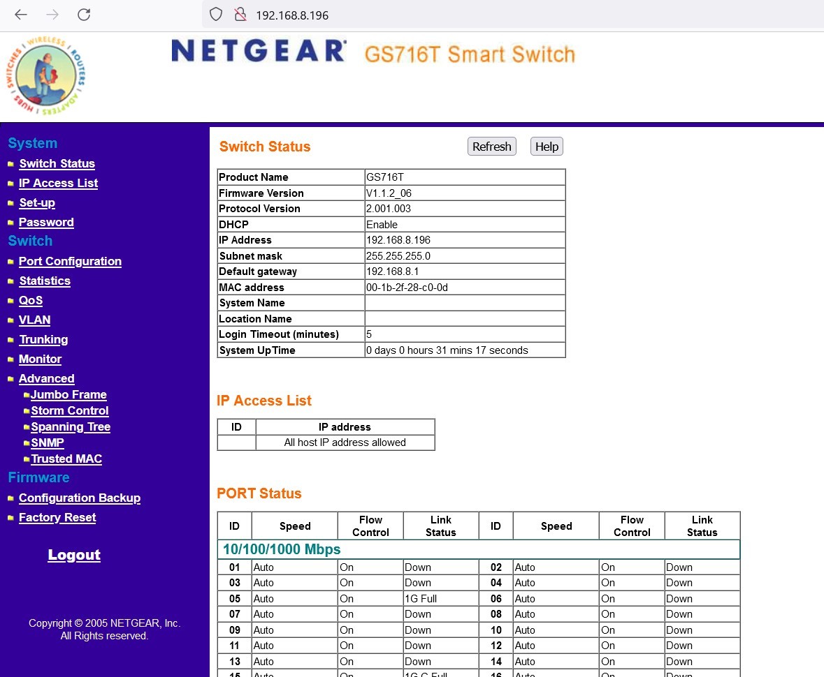 （送料込二台セット）NETGEAR GS716T 16ポートハブ_画像8