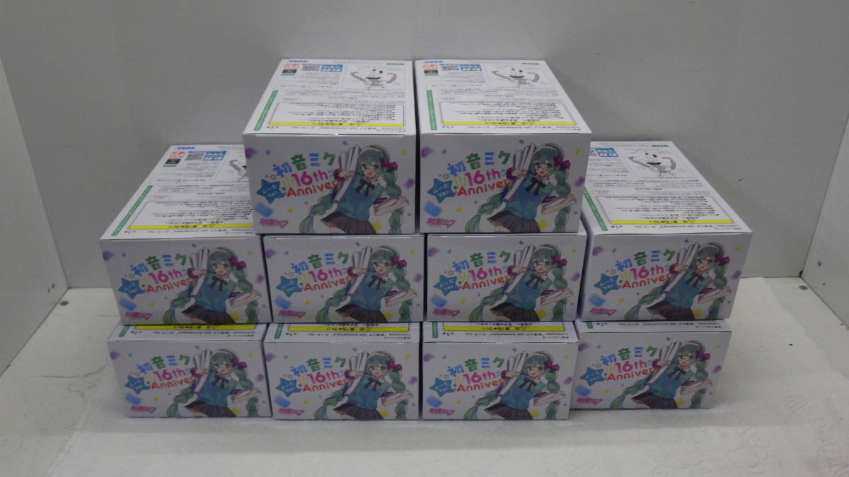  T533 未開封 初音ミク Luminasta ルミナスタ 16th Anniversary ぶーたVer フィギュア プライズ まとめ売り ボーカロイド_画像2