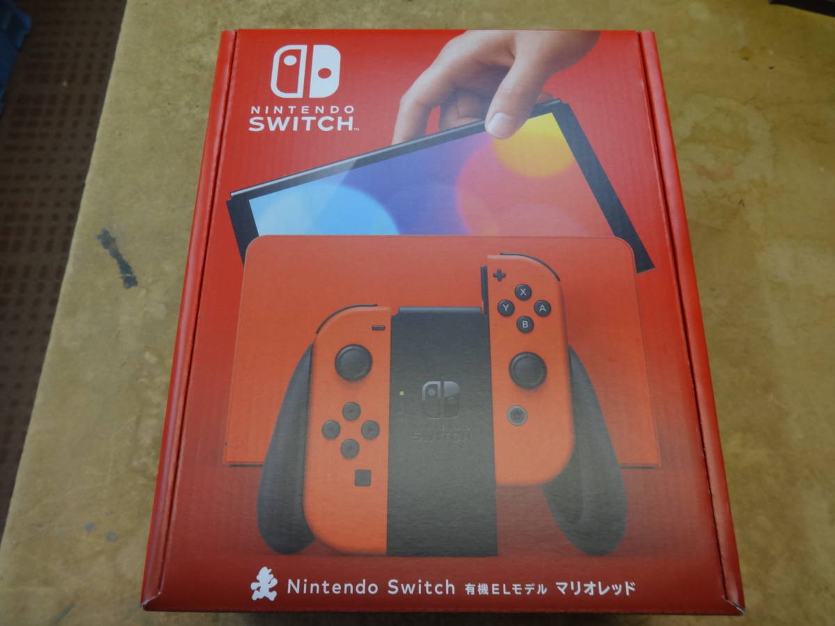 W250 Nintendo Switch ニンテンドースイッチ本体 有機ELモデル マリオレッド 未使用品_画像1