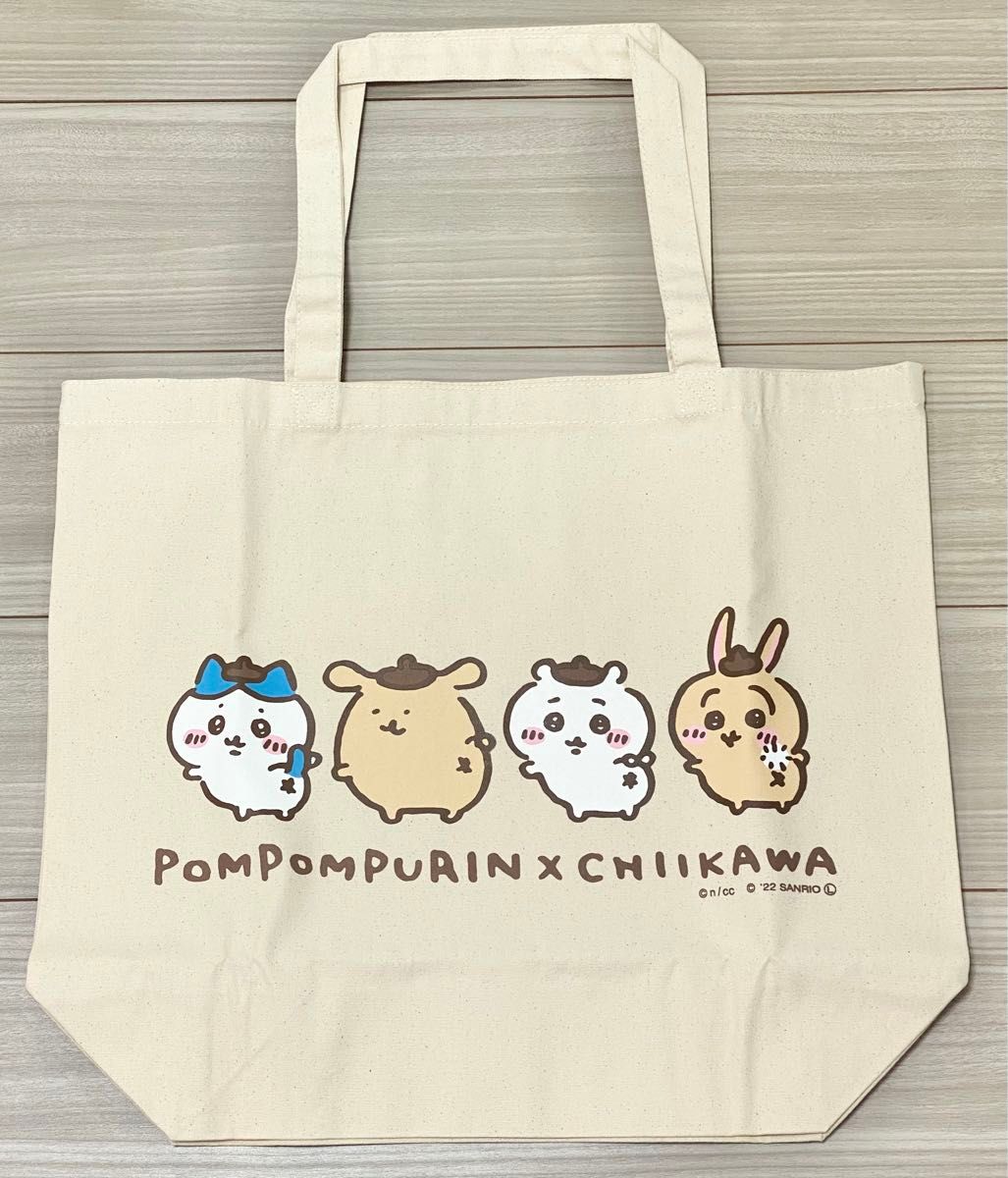 ちいかわ × サンリオキャラクターズ 大きめトートバッグ ふりむき 未開封 ちいかわ×サンリオキャラクターズ 大きめトートバッグ(ふりむき