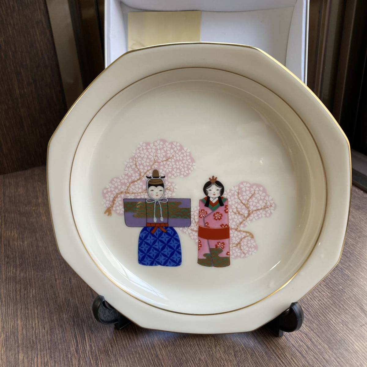 香蘭社　ひな祭り　飾り皿　未使用長期保管品　_画像1