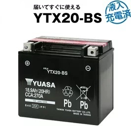 YTX20-BS ◆ ハーレー用 ◆ 密閉型 ◆ バイクバッテリー ◆ 台湾ユアサ_画像1