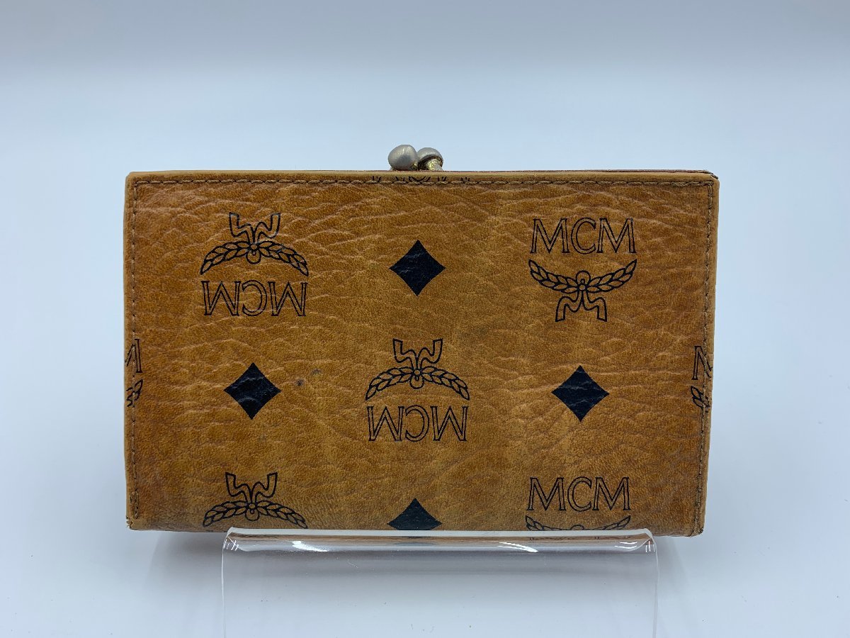 □●MCM　２つ折り財布/PVC/CML/プリント/レディース_画像2