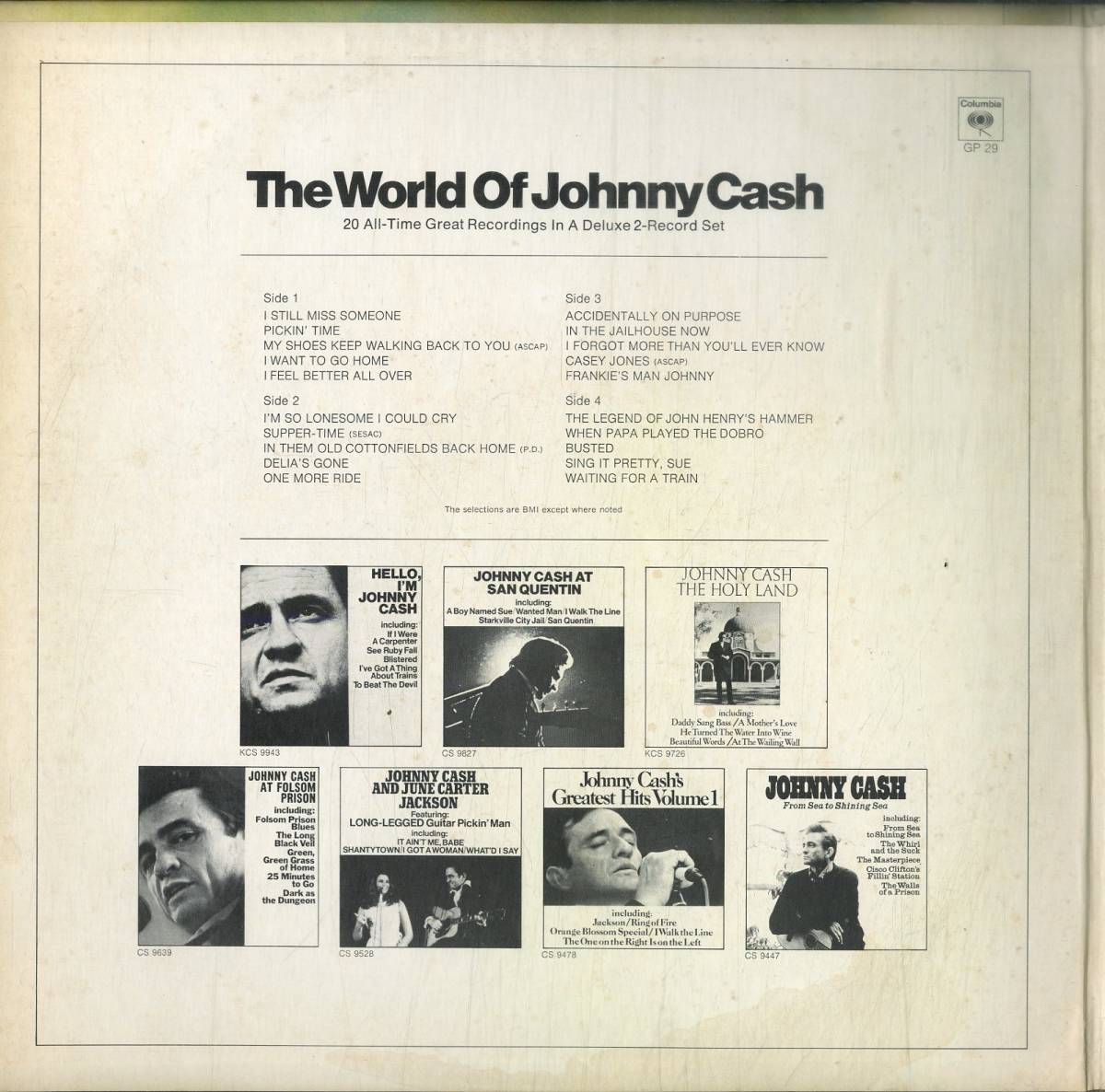 A00581103/LP/ジョニー・キャッシュ「The World Of Johnny Cash (GP-29・カントリーロック)」_画像4