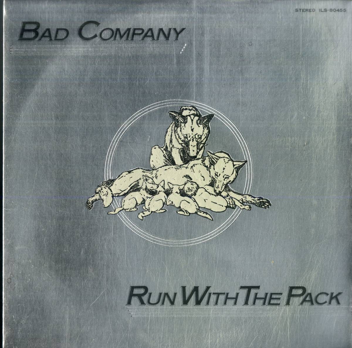 A00582502/LP/バッド・カンパニー(BAD COMPANY)「Run With The Pack / Bad Company III (1976年・ILS-80455・ハードロック)」_画像1