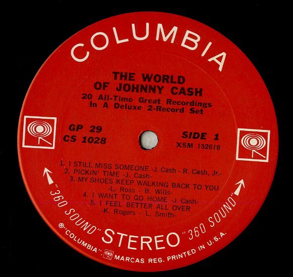 A00581103/LP/ジョニー・キャッシュ「The World Of Johnny Cash (GP-29・カントリーロック)」_画像3