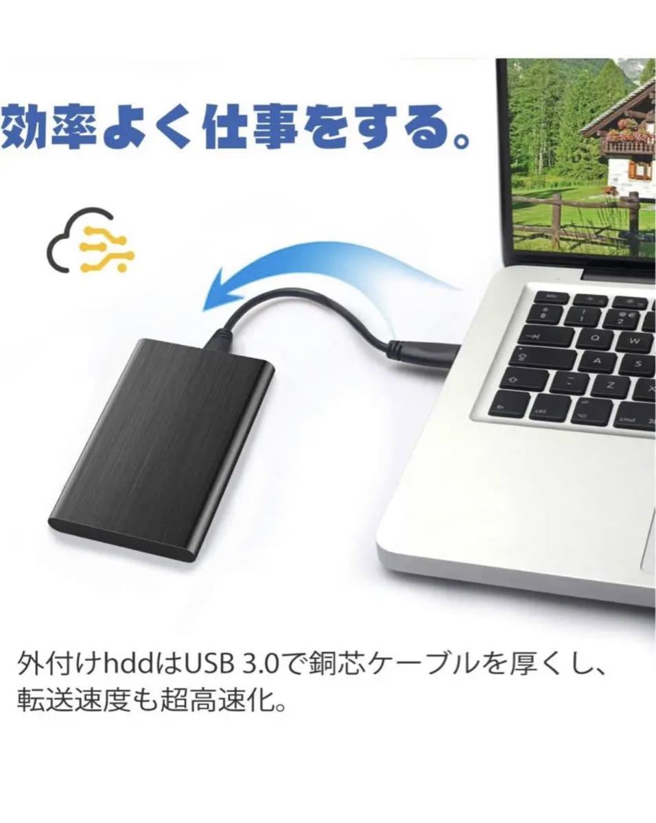 ポータブルハードディスク USB3.0接続 ポータブルHDD 1TB_画像4