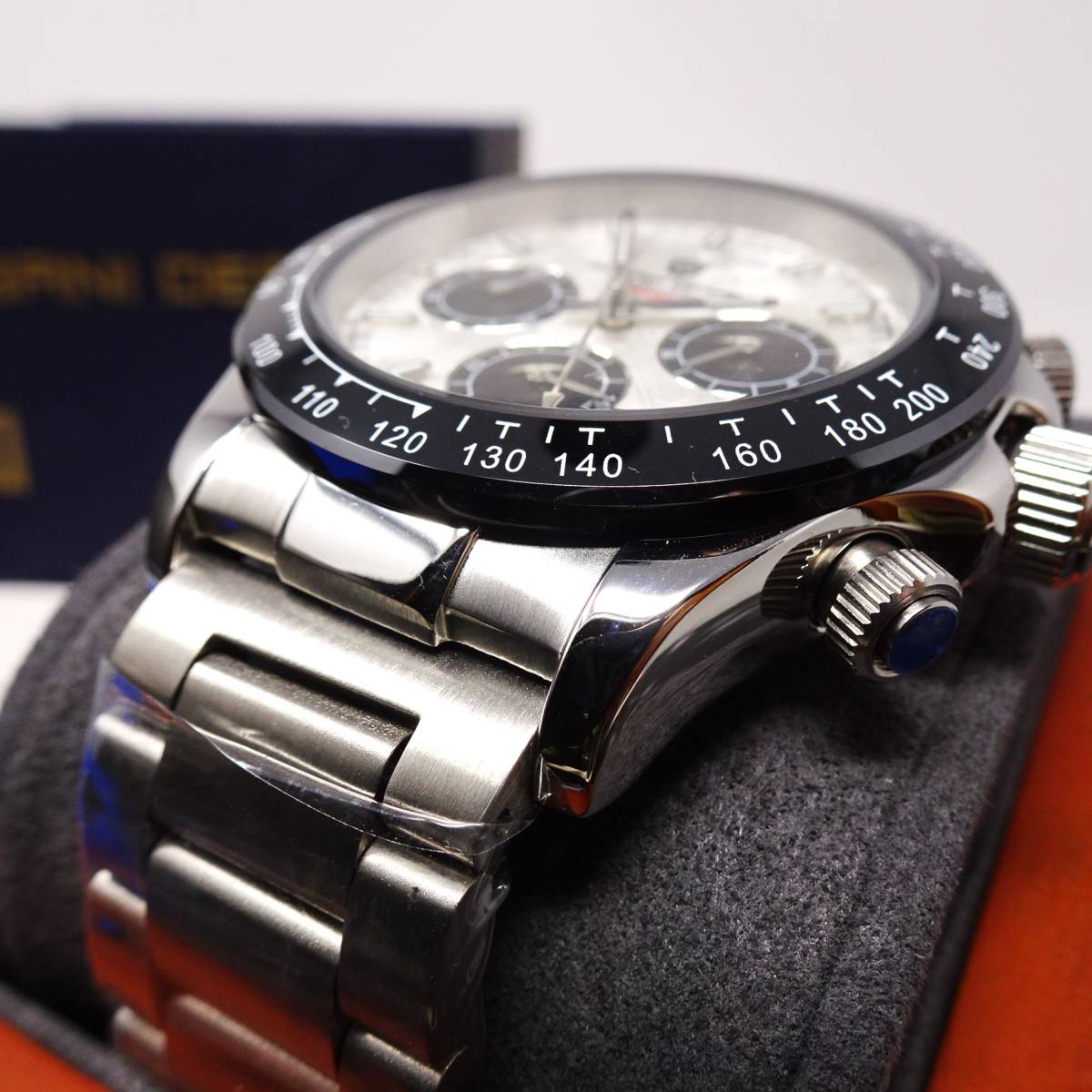 送料無料・新品・パガーニデザイン・メンズ・セイコー製VK63クロノグラフクオーツ式腕時計・フルメタル・オマージュウオッチ・PD-1664 _画像5