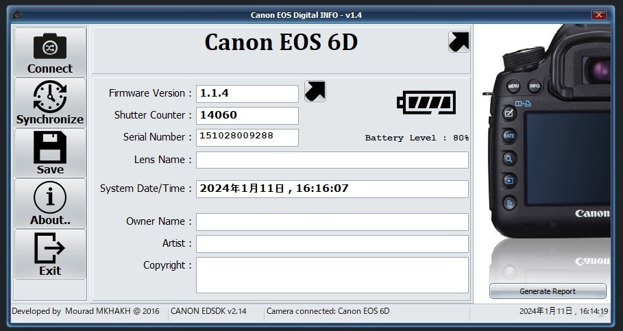 ★【美品!】CANON EOS 6D 天体改造カメラ★_画像10