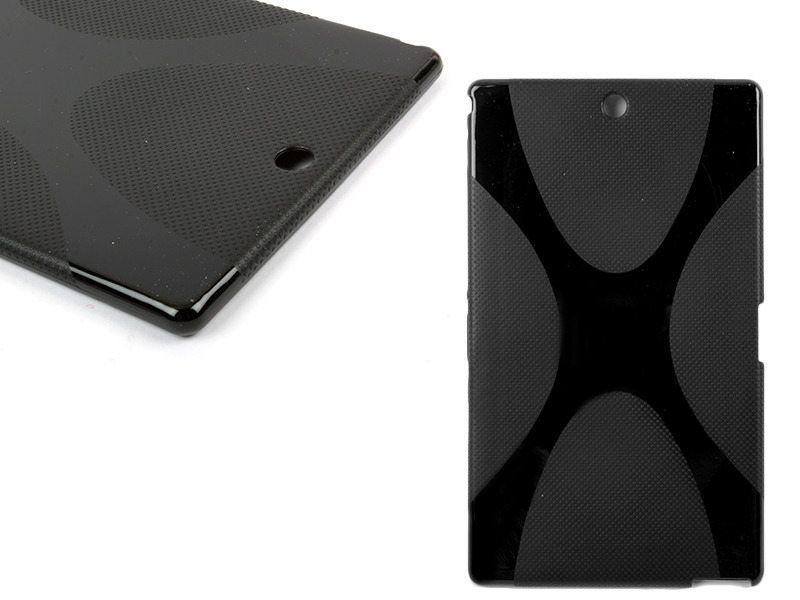 SONY Xperia Z3 tablet compact さらさらTPUケース#ブラック_画像2