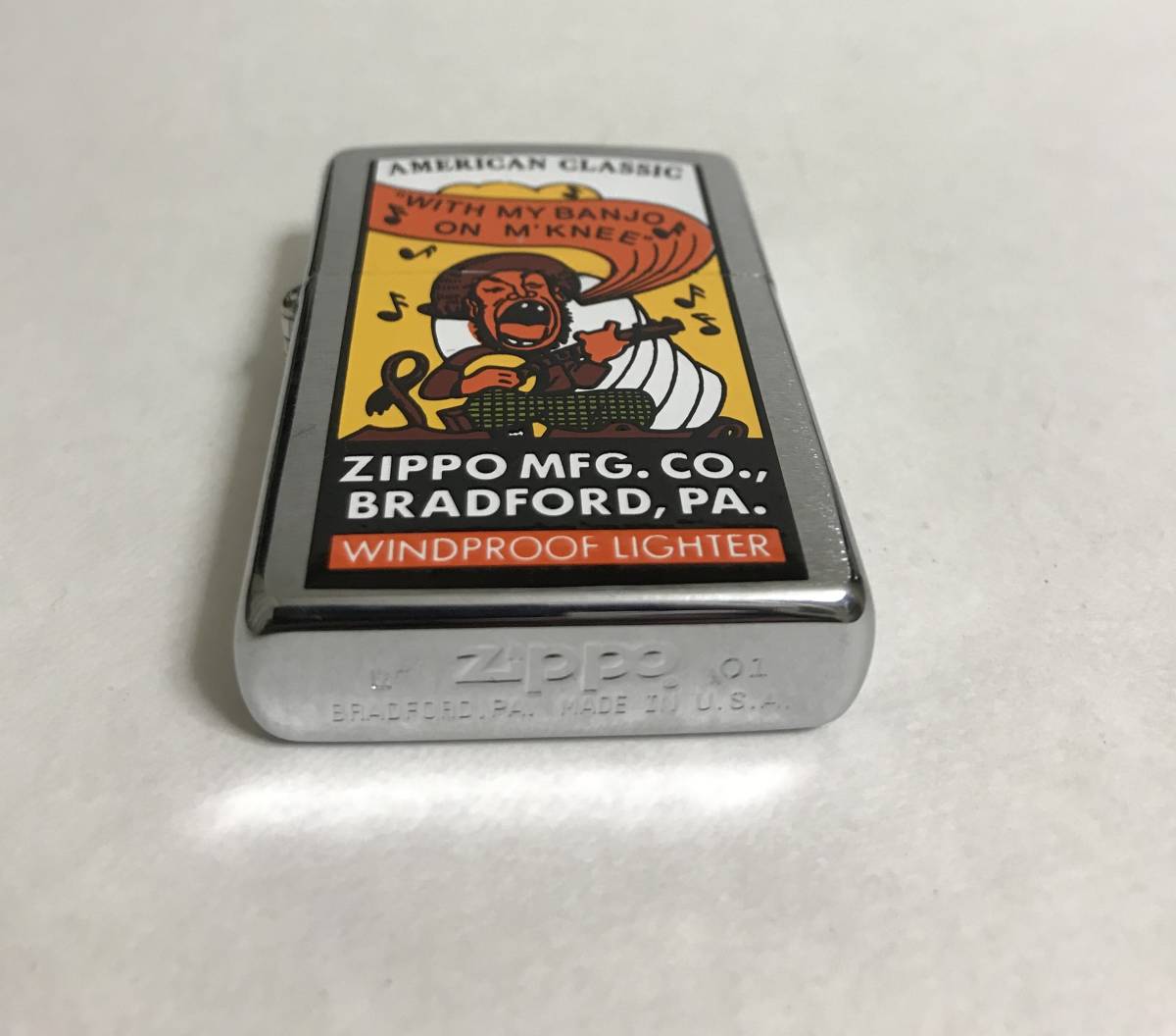 ★★★★ (未使用) ZIPPO WITH MY BANJO ★ 希少・ヴィンテージ★ZIPPO ジッポー★ L- 01- 2001年製造_画像3