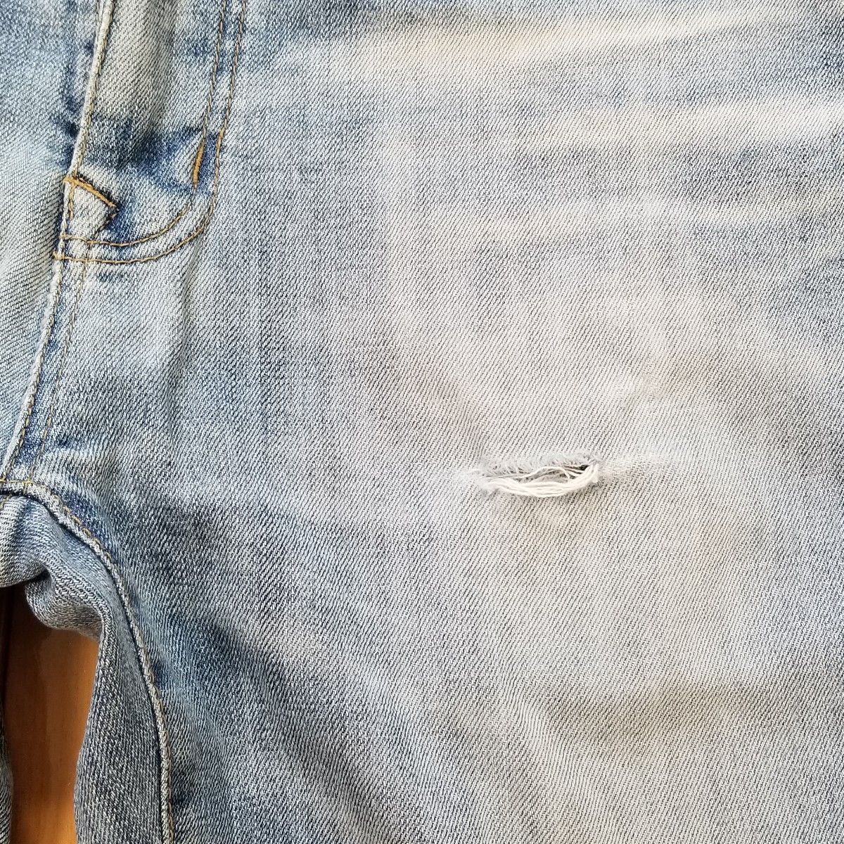 Retro Engine　TRADE MARK　Washing DENIM ブルー　ジャンク品　レトロエンジン　デニム パンツ