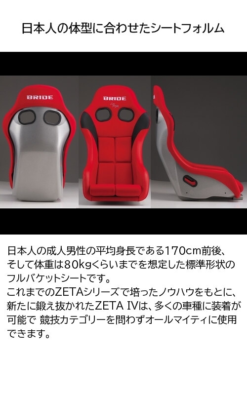 新品 BRIDEブリッド ZETA4 ジータIV フルバケットシート グラデーションロゴ FRP製 シルバーシェル HA1GSF 受注生産品 車検対応_画像2