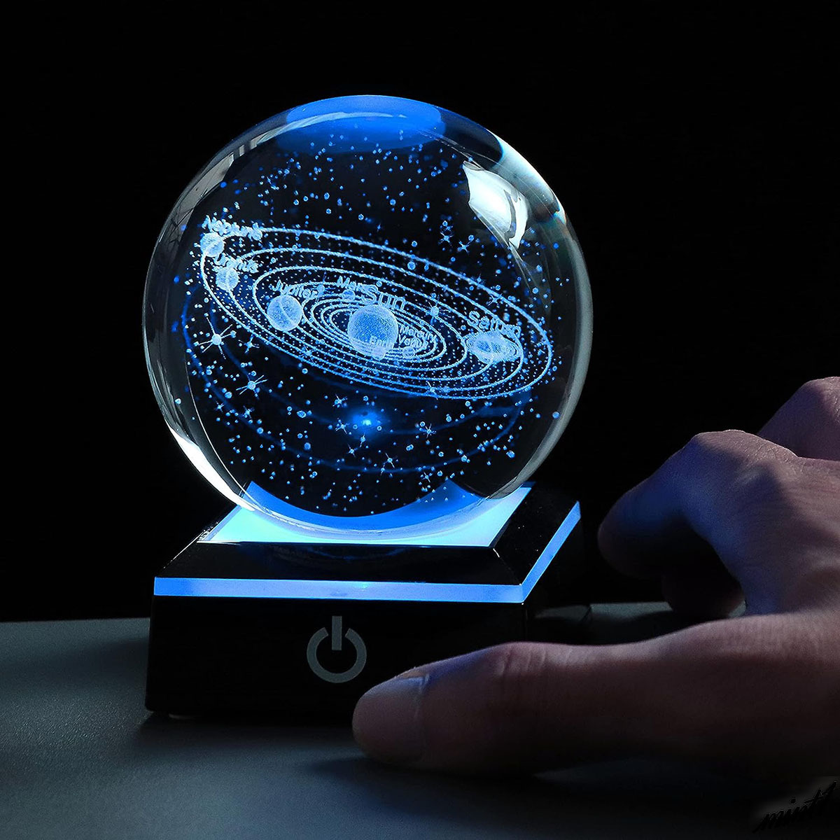 八大惑星をクリスタルに閉じ込めた】 LEDインテリアライト 八大惑星をクリスタルに閉じ込めた】 LEDインテリアライト