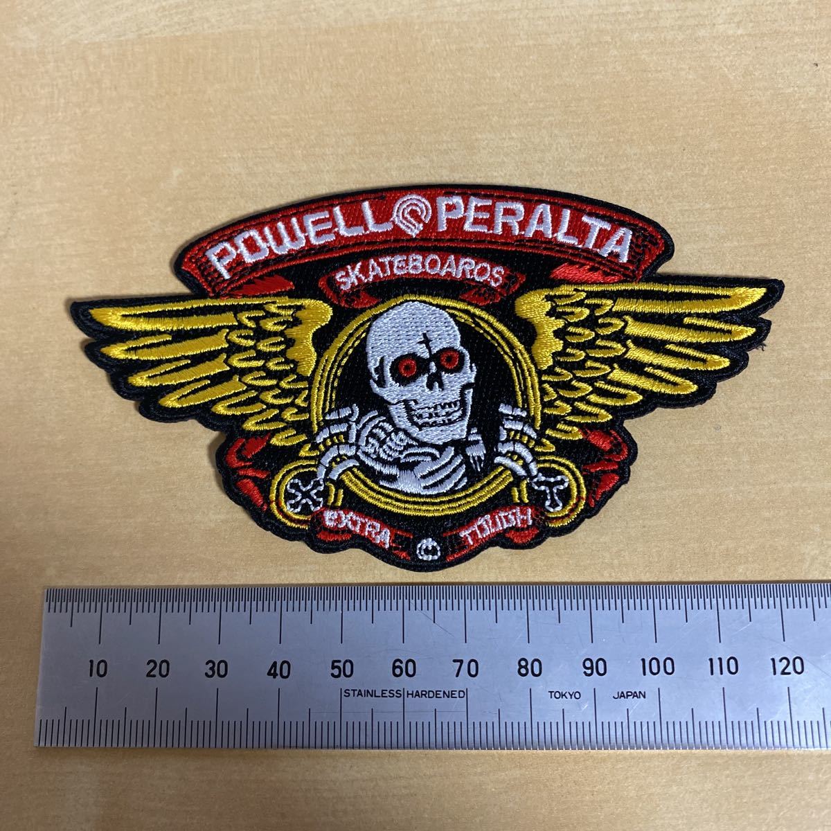 デッドストック POWELL PERALTA WING RIPPER パウエル ペラルタ ウィングリッパー 　patch ＰＯＷＥＬＬ 80Ｓ　　 ワッペン　2_画像1