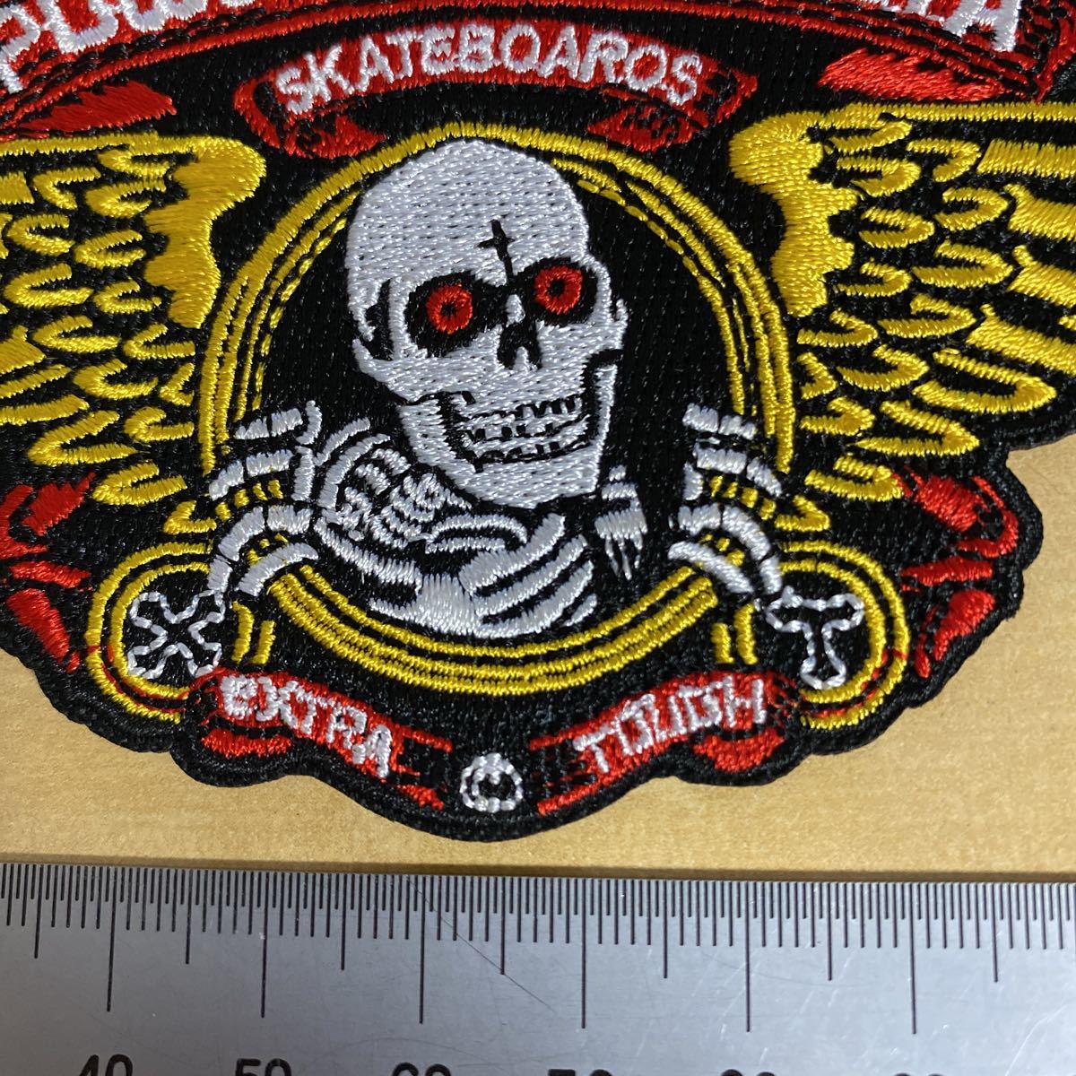 デッドストック POWELL PERALTA WING RIPPER パウエル ペラルタ ウィングリッパー 　patch ＰＯＷＥＬＬ 80Ｓ　　 ワッペン　2_画像2