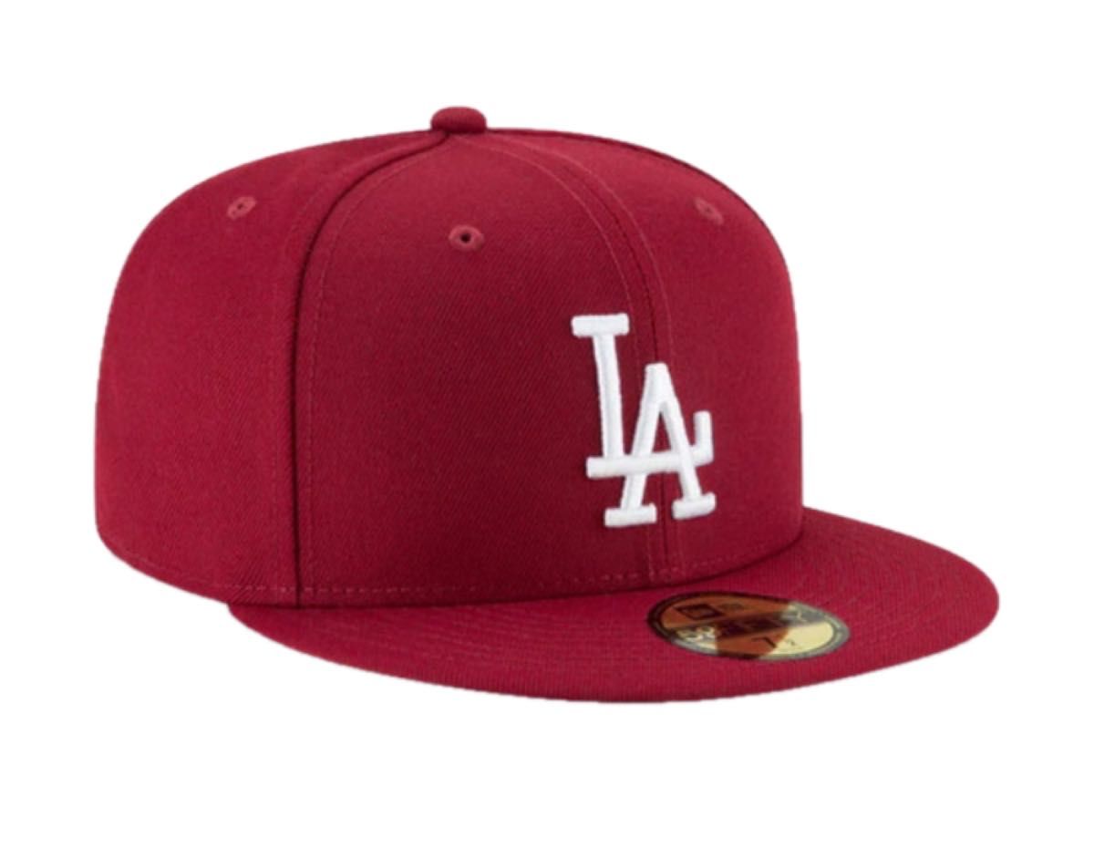 NEW ERA 59FIFTY DODGERS 7 3/8cardinal red ニューエラ ロサンゼルス ドジャース MLB