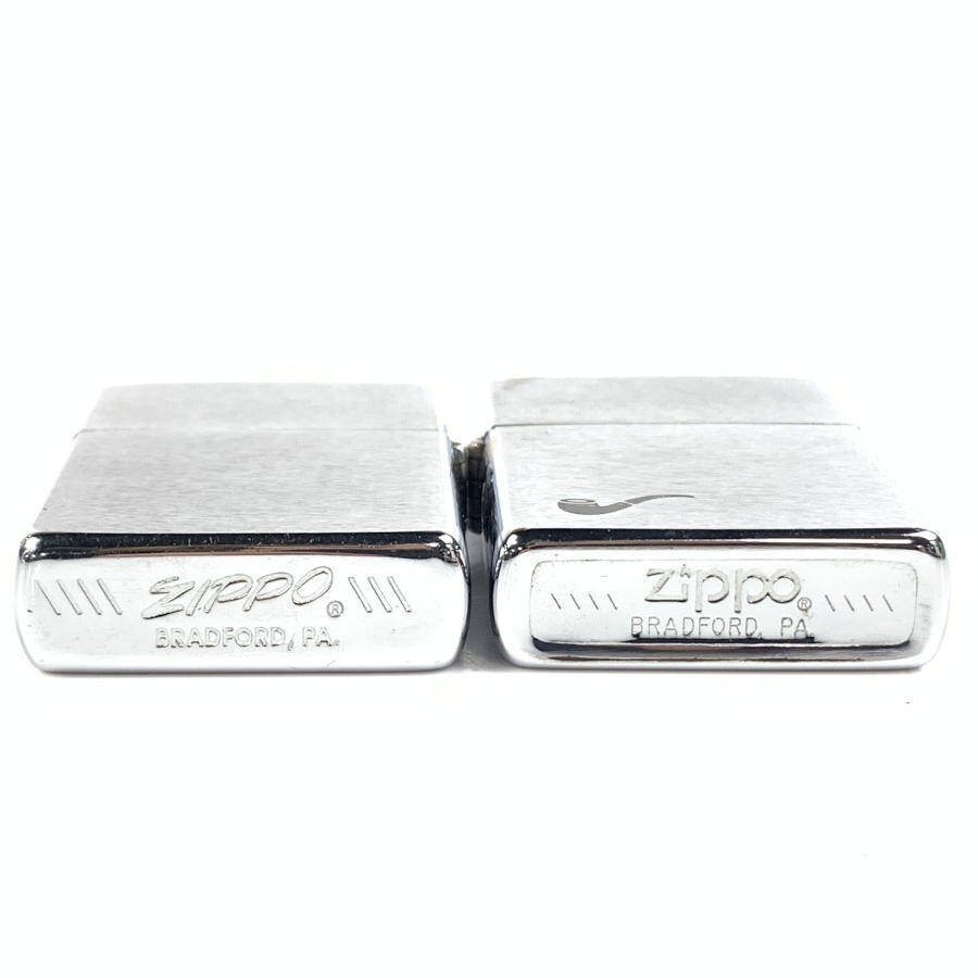 ZIPPO ジッポー マドロスパイプ1982年製 & ZIPPO ロゴ 1983年製 プラケース付き ジッポーライター 2台セット＊現状品_画像7