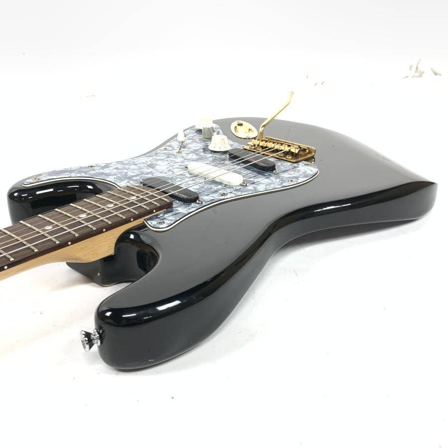 ストラトタイプ エレキギター Lace Sensorピックアップ搭載/Fender製ブリッジサドル搭載 シリアルNo.L845852 黒系★現状品_画像4