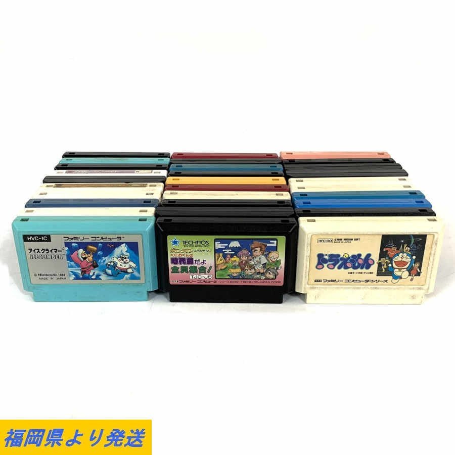 【30本/まとめ売り】NINTENDO ファミコン ソフト ドラえもん ミッキー ドンキーコング等＊ジャンク品【福岡】_画像1