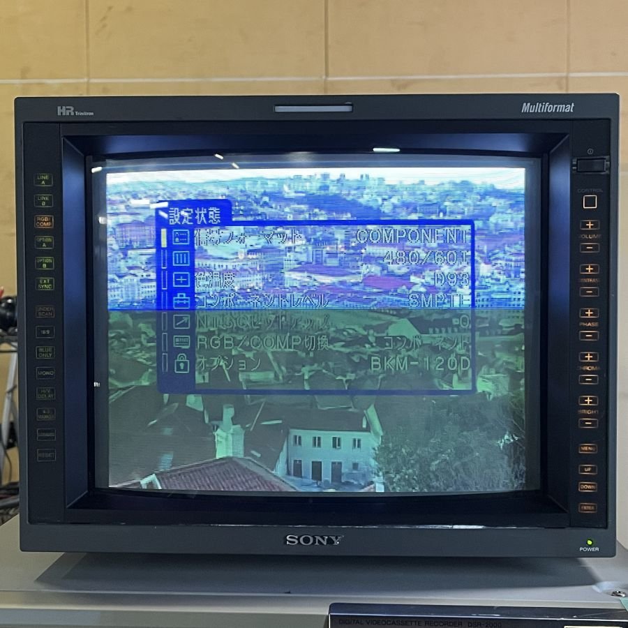 SONY PVM-D14L5J ソニー 業務用ビデオモニター 14型マルチフォーマットトリニトロンカラーモニター 動作説明あり●現状品【TB】【福岡】_画像10