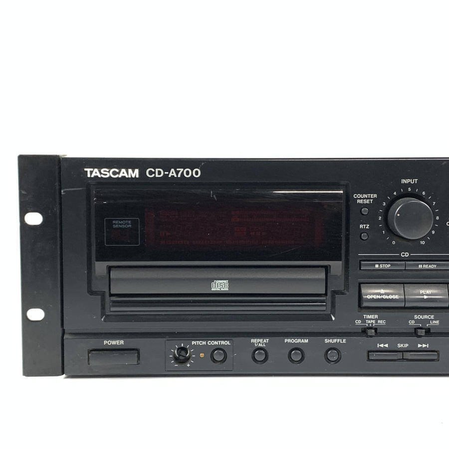 TASCAM タスカム CD-A700 CD / カセットデッキ プレーヤー レコーダー◆現状品【TB】_画像2