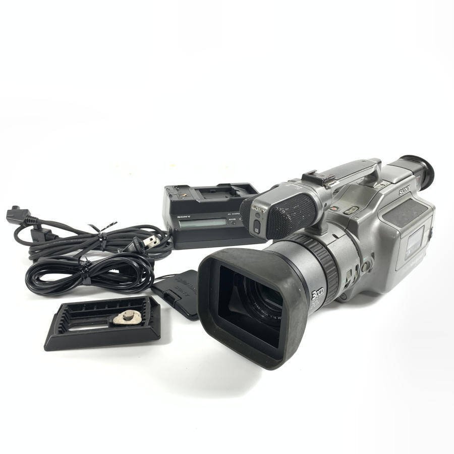 SONY DCR-VX1000 ソニー デジタルビデオカメラ SONY VIDEO LENS/Φ52mm/1:1.6/5.9-59mm 電源コード/ACアダプター他付き●現状品【TB】_画像1