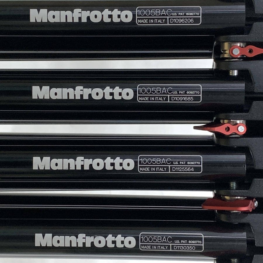 Manfrotto マンフロット 1005BAC ランカースタンド4本セット ケース付き●現状品_画像9