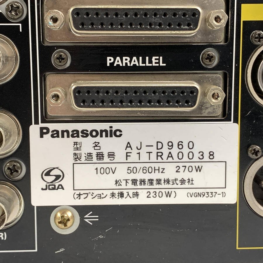 Panasonic AJ-D960 パナソニック 業務用デジタルレコーダー DVCPRO50 スタジオレコーダー●現状品【TB】_画像7