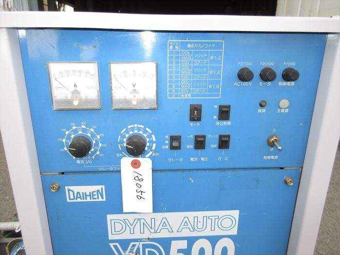 18056-1　半自動溶接機　CPXD-500　本体のみ（送給装置付き）※本体のみ再塗装　サイリスタ制御　ダイヘン_画像5