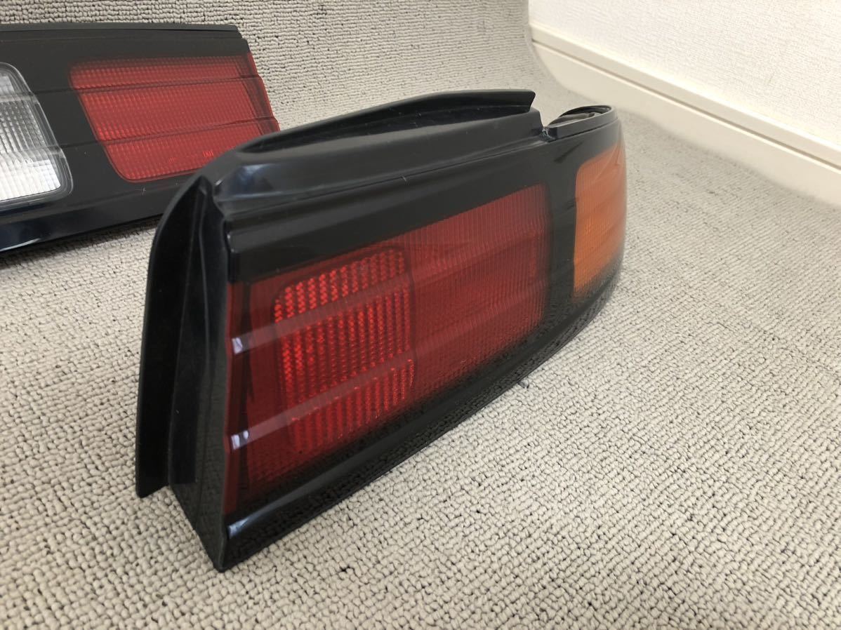 S14 シルビア 後期 純正リアテールランプ 左右セット リヤテールランプ テールライト ガーニッシュ NISSAN SILVIA JDM tail lamp garnish_画像5