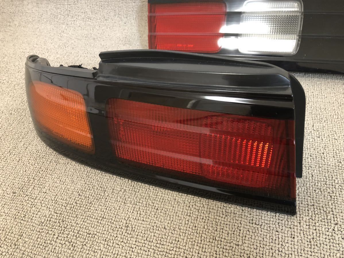 S14 シルビア 後期 純正リアテールランプ 左右セット リヤテールランプ テールライト ガーニッシュ NISSAN SILVIA JDM tail lamp garnish_画像3