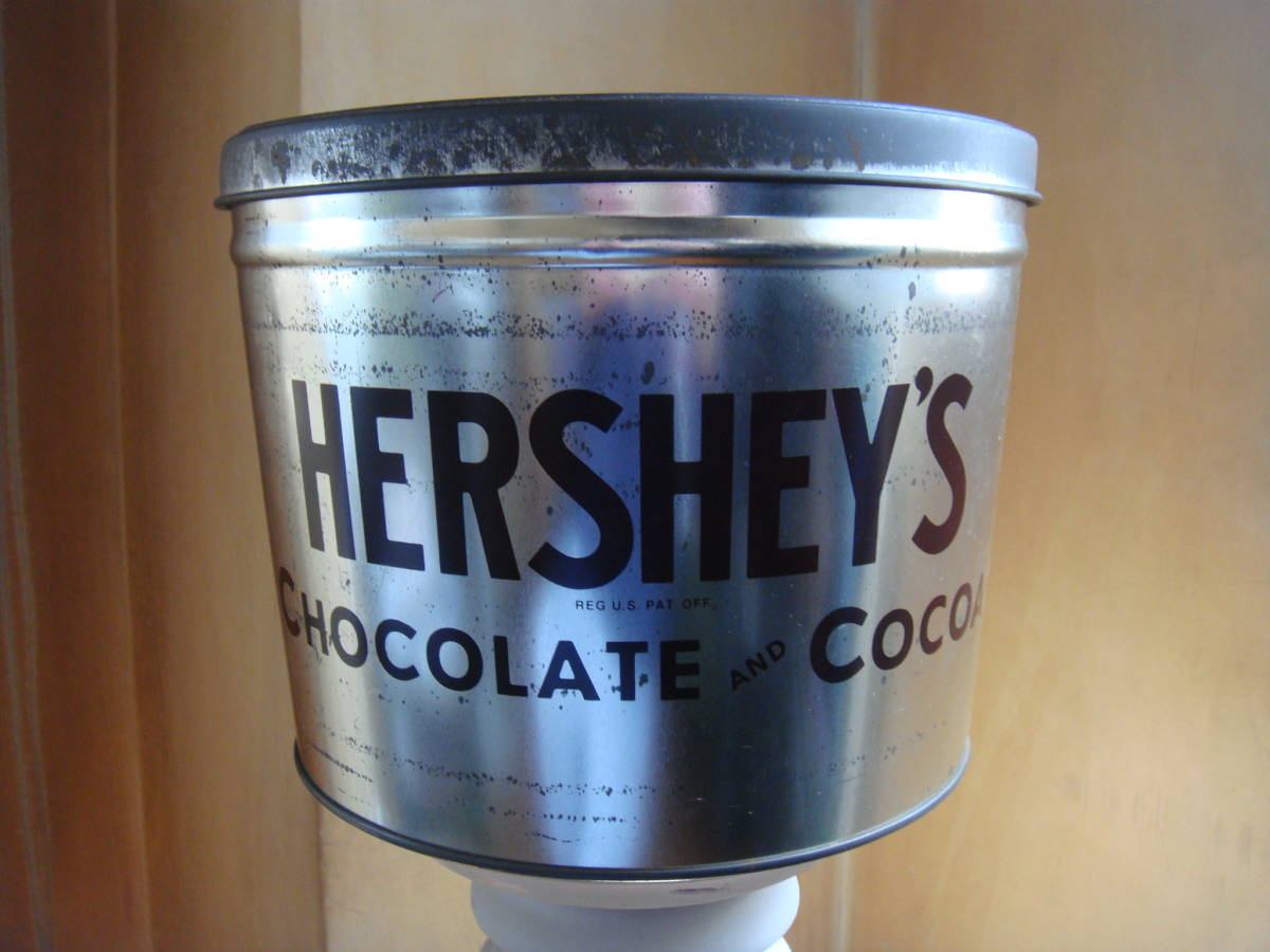 ◆ USAヴィンテージ HERSHEY'S ハーシーズチョコレート 業務用大型コンテナ缶 カフェのインテリアや什器に 看板 ディスプレイ 希少_画像7