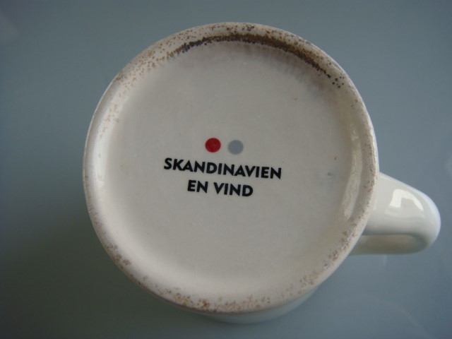 ◆ SKANDINAVIEN EN VIND マグカップ 陶器製 スウェーデン シェップスホルムス橋の王冠 北欧 世田谷発送 手渡し可_画像5