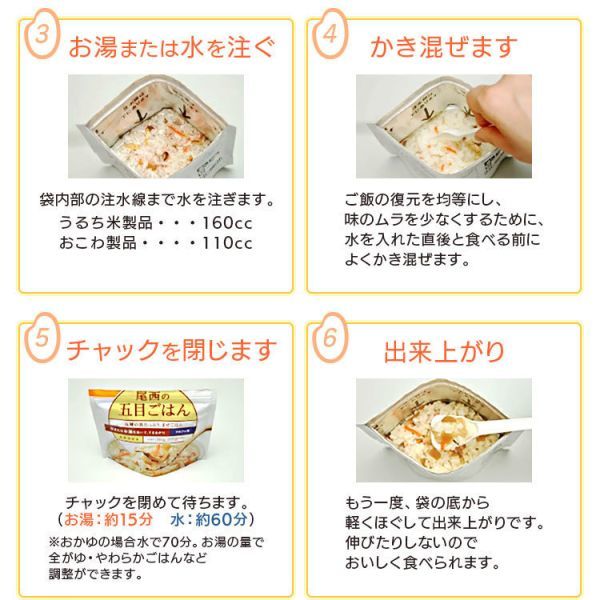 【24食セット】非常食 保存食 アルファ米 防災食 (12食×2個)_画像4