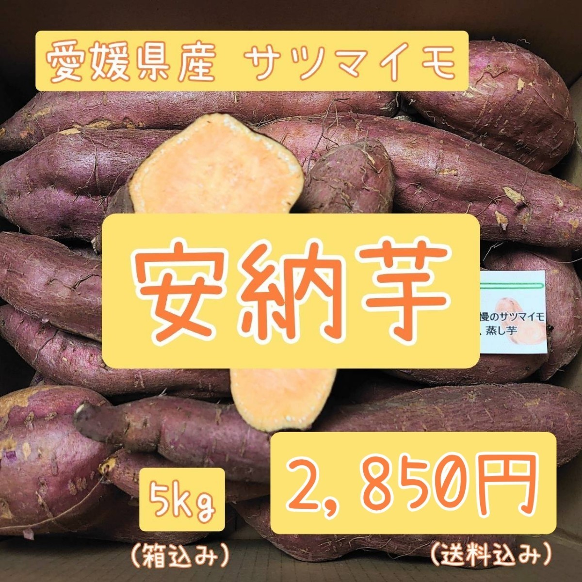 愛媛県産サツマイモ【安納芋】熟成 5kg_画像1