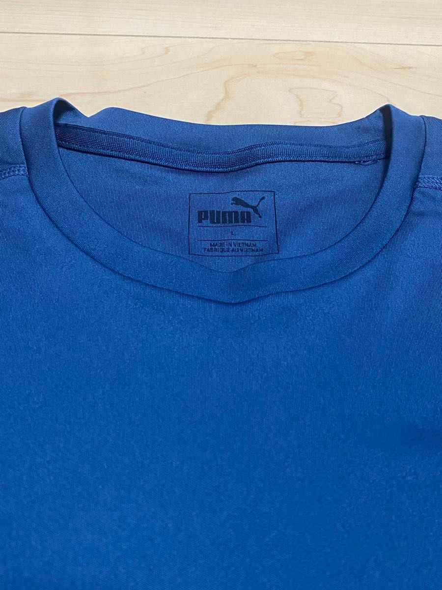 プーマ　トレーニングシャツ　ウェア　ネイビー　Lサイズ　超美品 PUMA 半袖 半袖シャツ トレーニング running