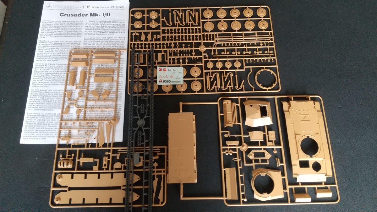 イタレリ★1/35 クルセーダー Mk.II 巡航戦車◆Italeri 1/35 CRUSADER MK.II　【No.6385 】　未使用_画像4