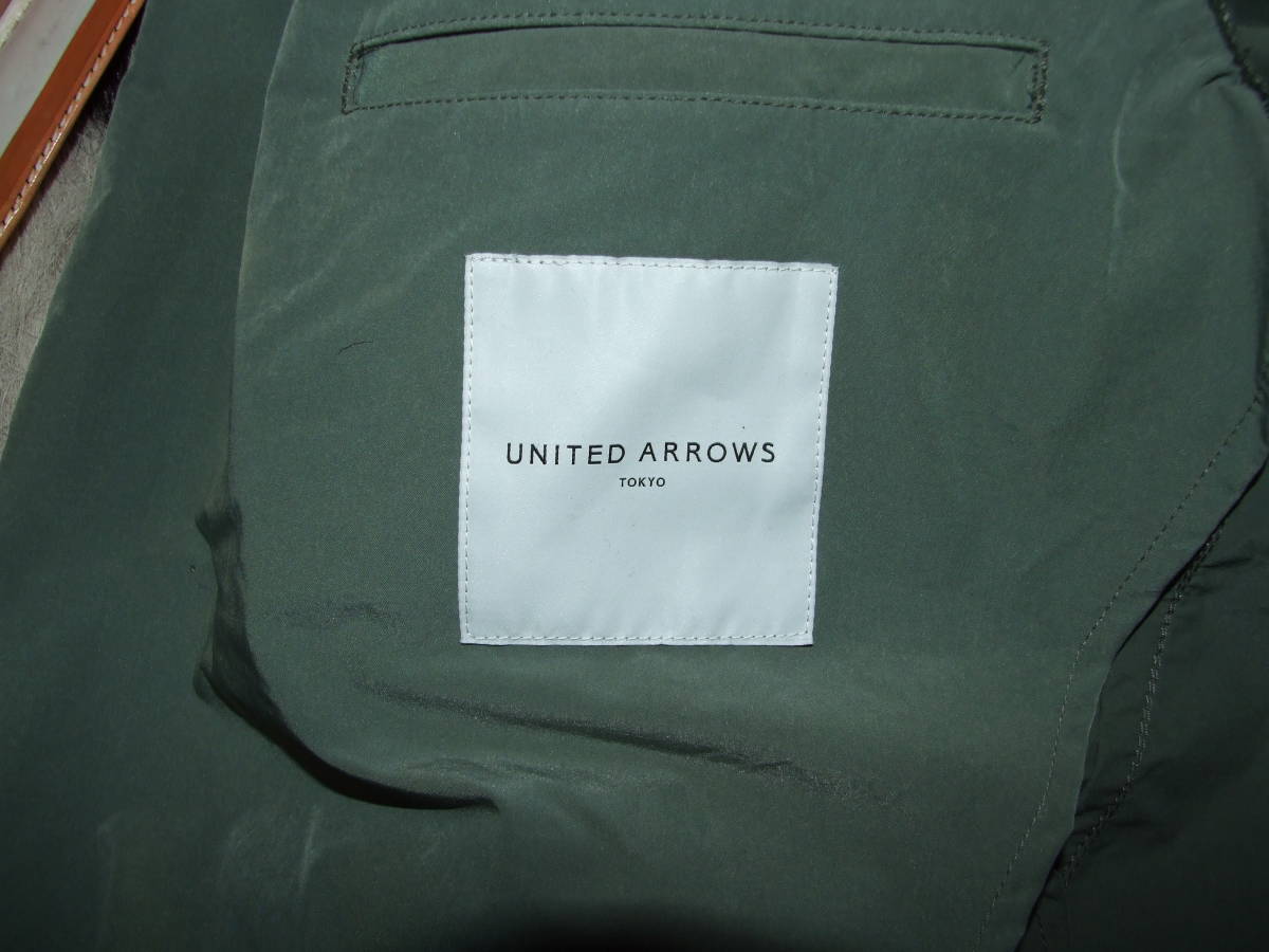 UNITED ARROWS/ユナイテッドアローズ*ミリタリーステンカラーコート*size L*COAT軍*ワークサープラス_画像9