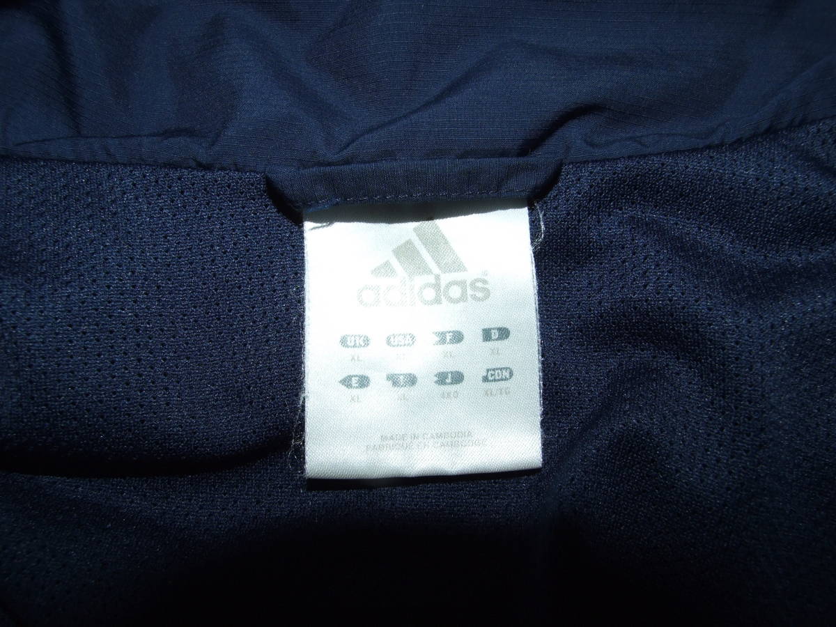 adidas/アディダス*ハーフジップウォームアップジャケット*ネイビー*size US XL*トラックピステベンチJKT*オーバーサイズ_画像7