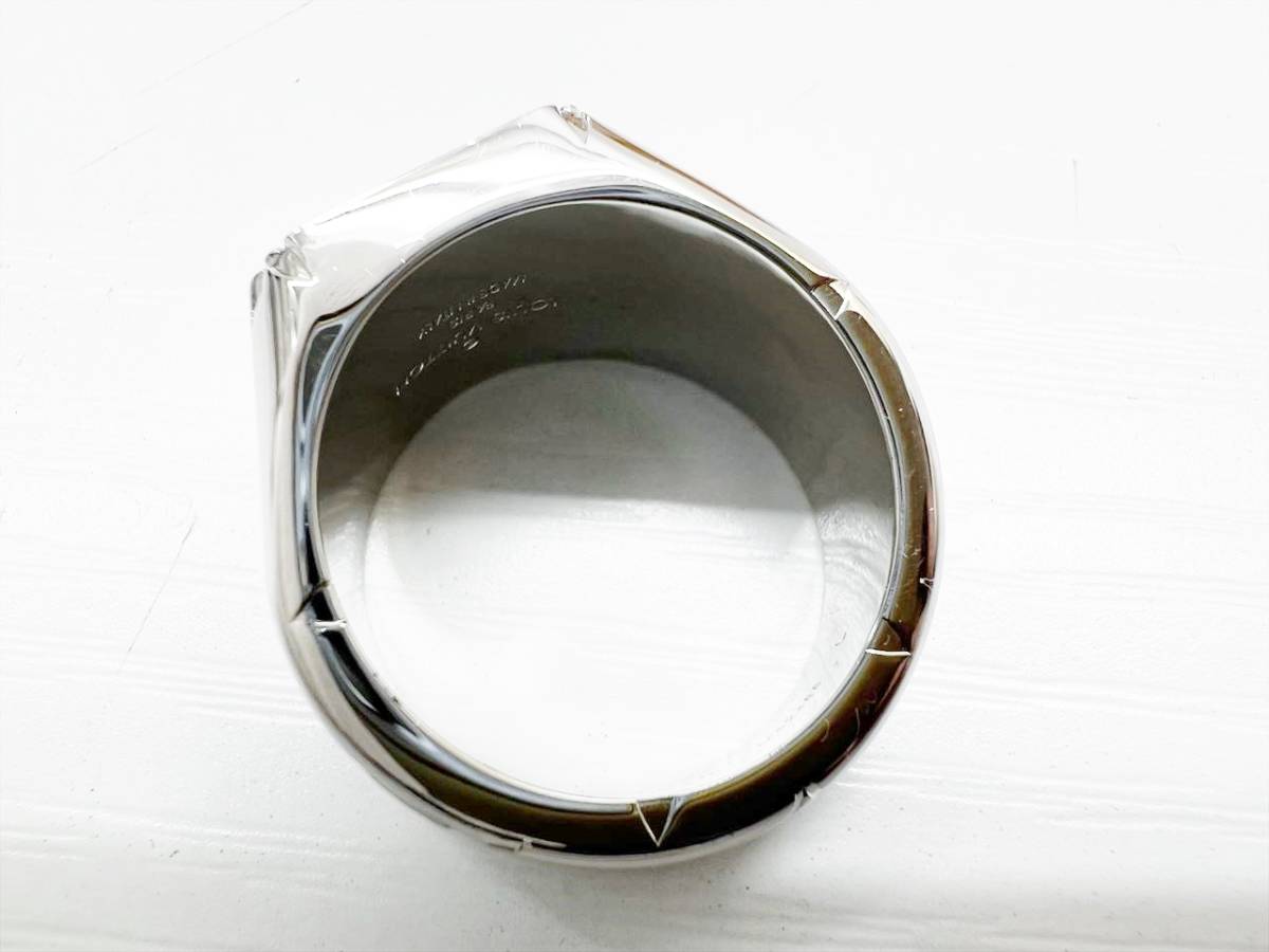 美品　Louis Vuitton　ルイヴィトン　LV　シグネットリング　指輪　シルバー　Lサイズ　約21号　M62488_画像3