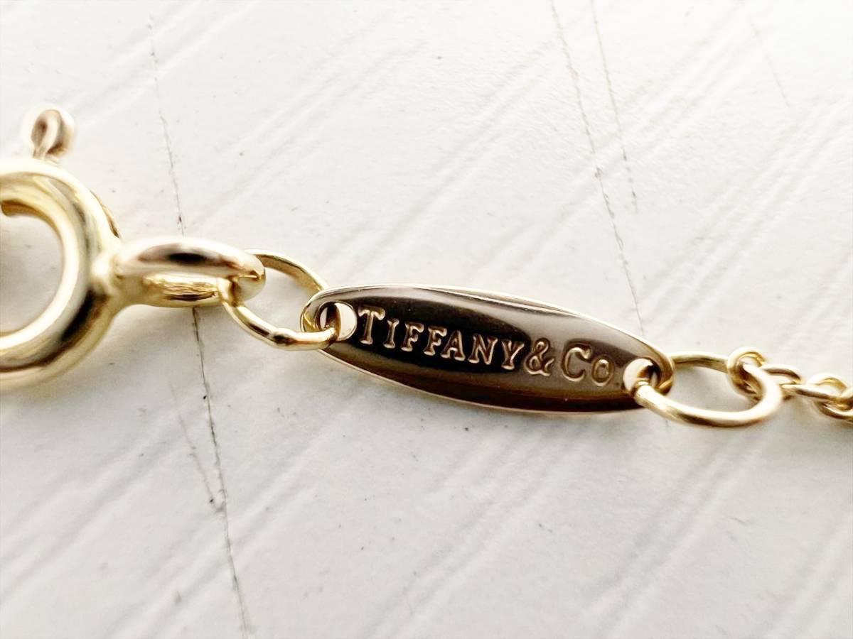 美品 TIFFANY&Co ティファニー バイザヤード 1Pダイヤ 750PG 美品 TIFFANY&Co ティファニー バイザヤード 1Pダイヤ 750PG