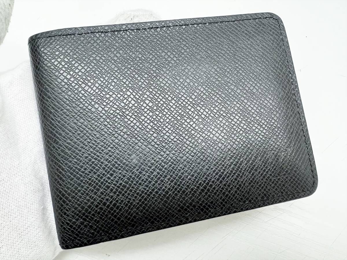 良好品 Louis Vuitton ルイヴィトン タイガ ポルトフォイユ ミュルティプル 札入れ 二つ折り財布 小銭入れなし M30531の画像2