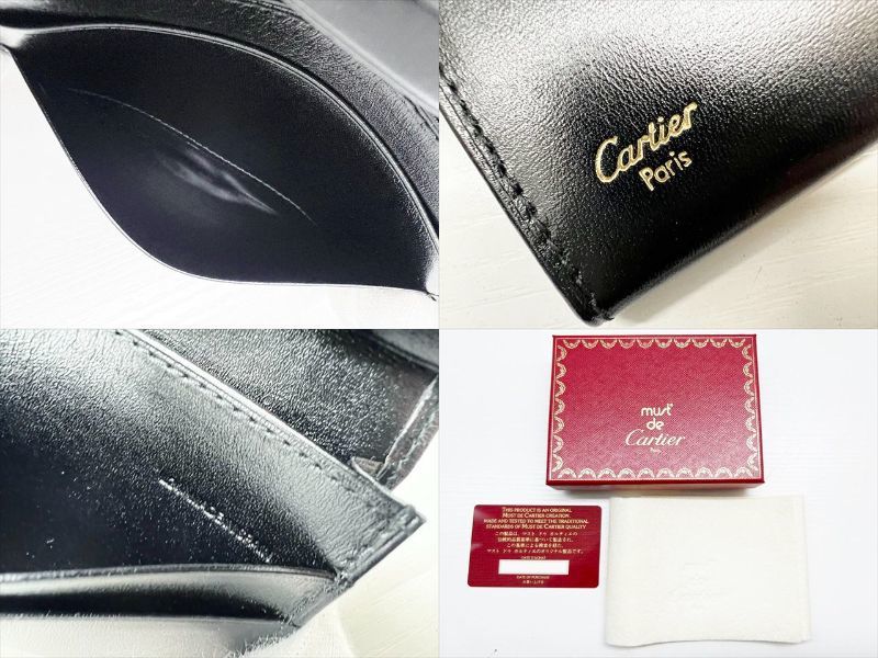 未使用保管　美品　Cartier　カルティエ　パシャ　カードケース　 名刺入れ　パスケース　黒　ゴールド　 L3000132_画像9